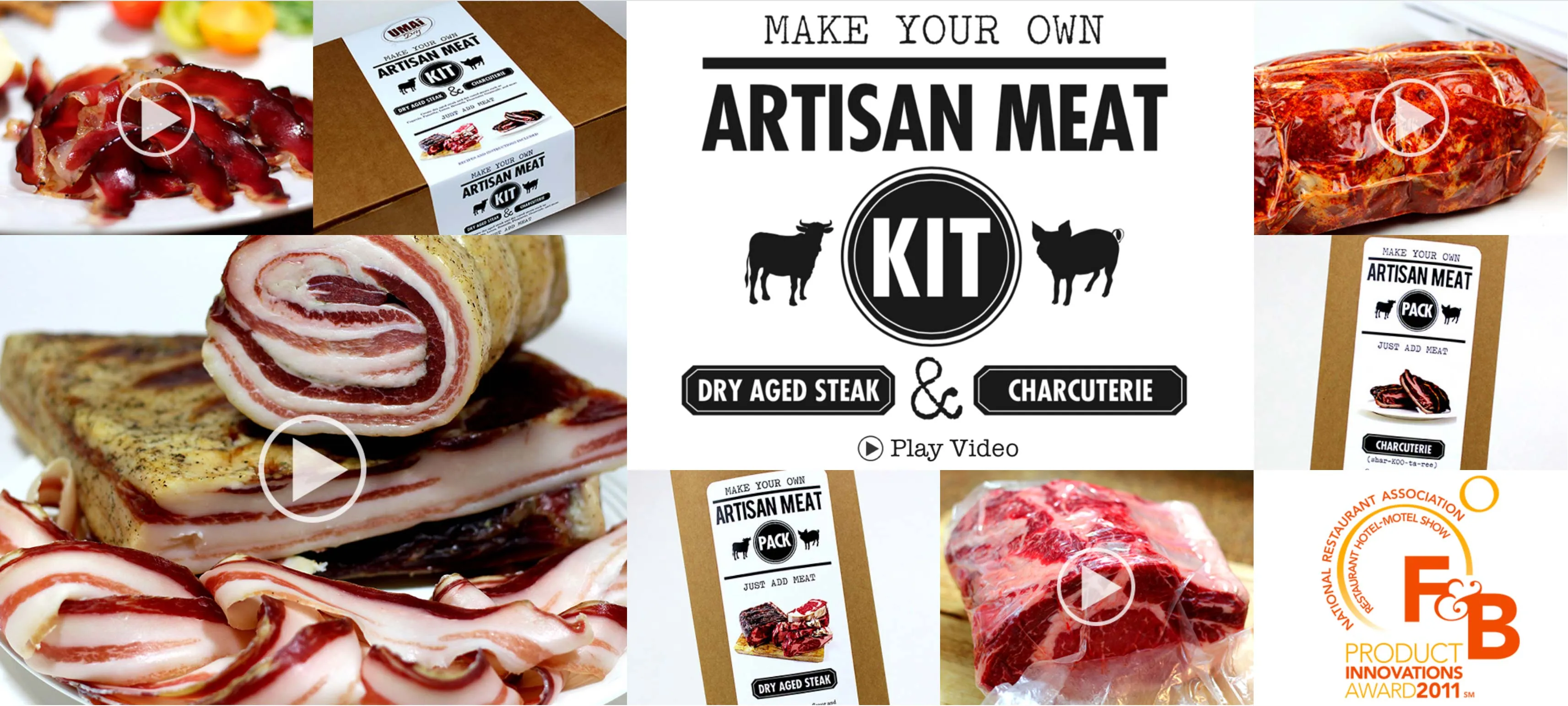 UMAi Dry®: Artisan Meat Kit website on desktop