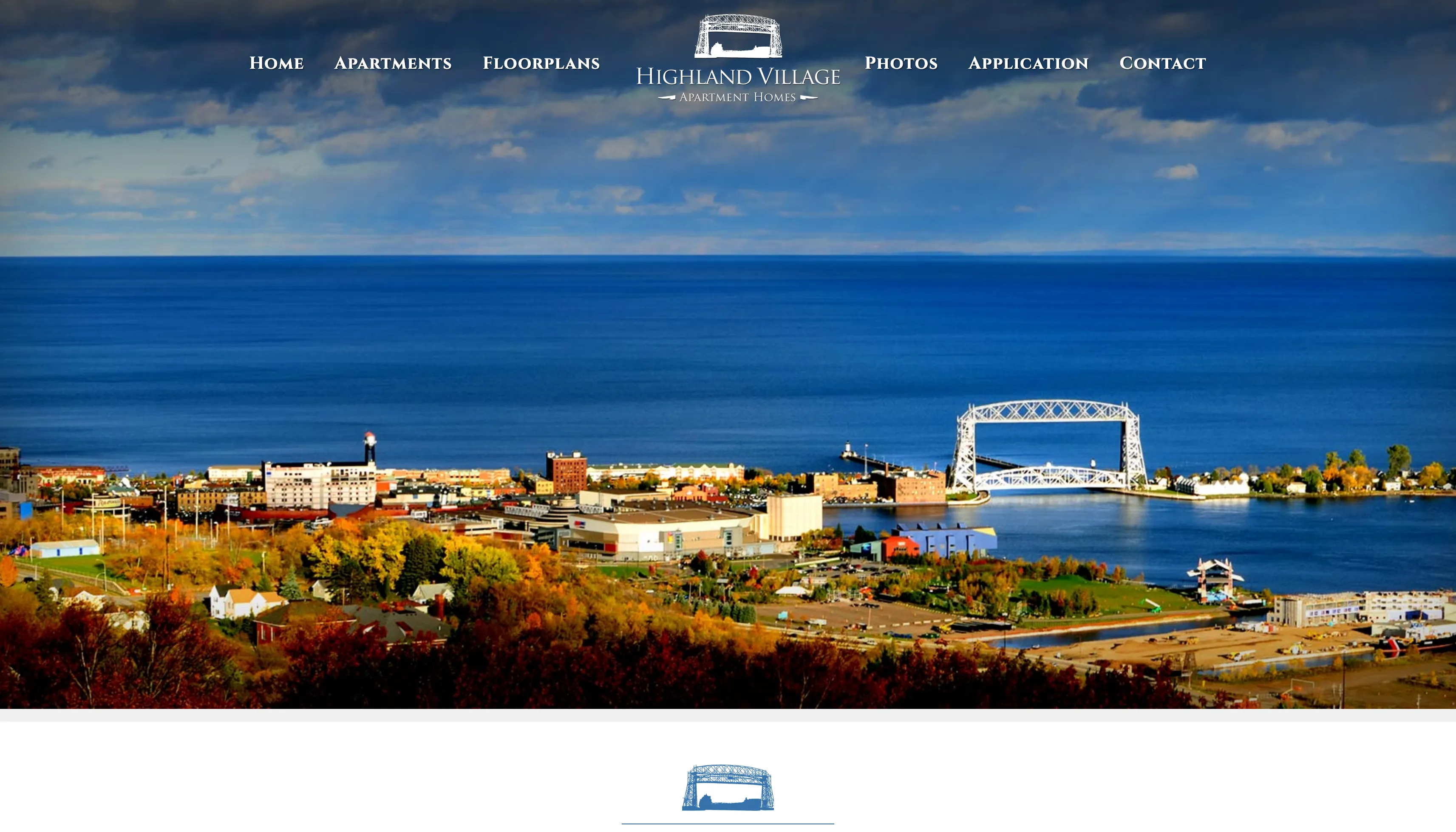 Highland Duluth website on desktop