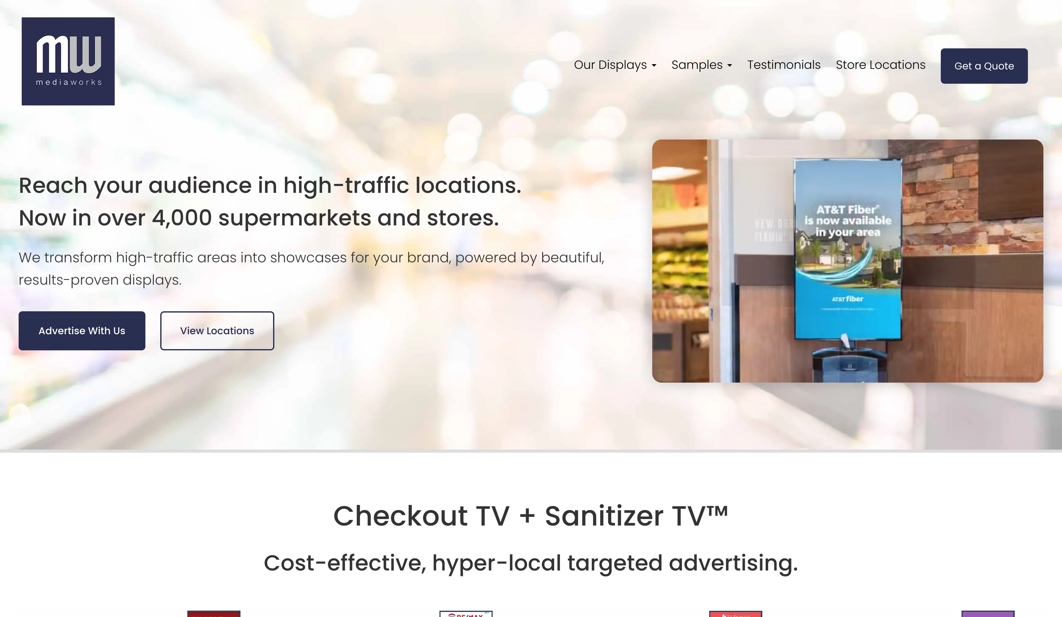 MediaWorks website on desktop