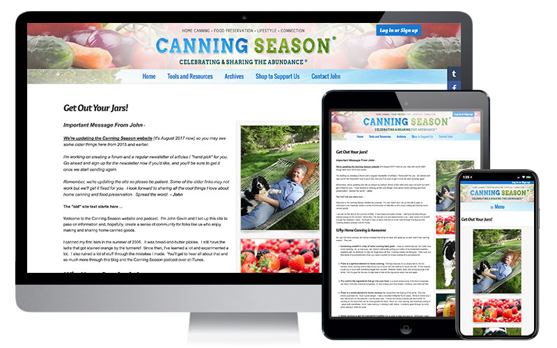 Canning Season, Website Design & Drupal Development