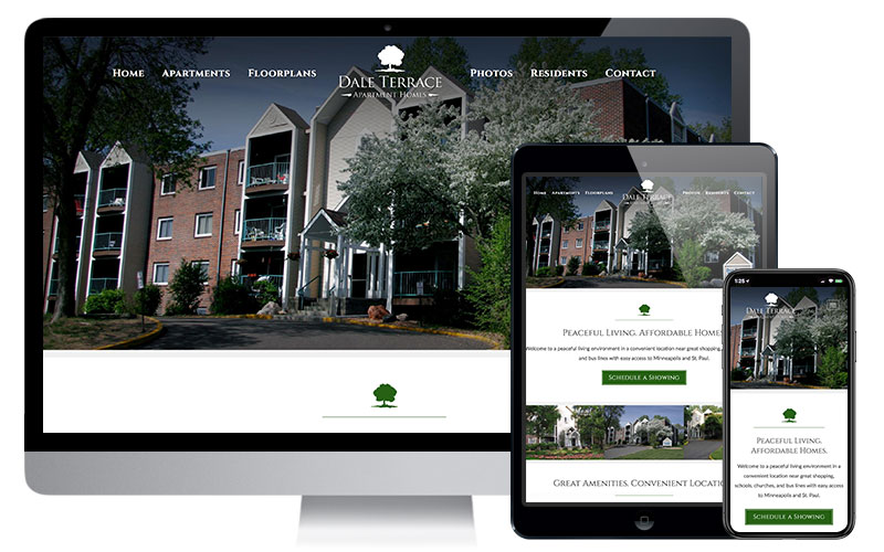 Dale Terrace Apartment Homes - Roseville, MN, Website Design